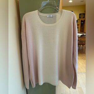 Vince Women’s Wool & Cashmere Ombré Oversized Sweater - Cream/Blush, Size Medium